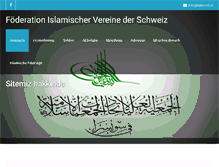 Tablet Screenshot of islam-cf.ch
